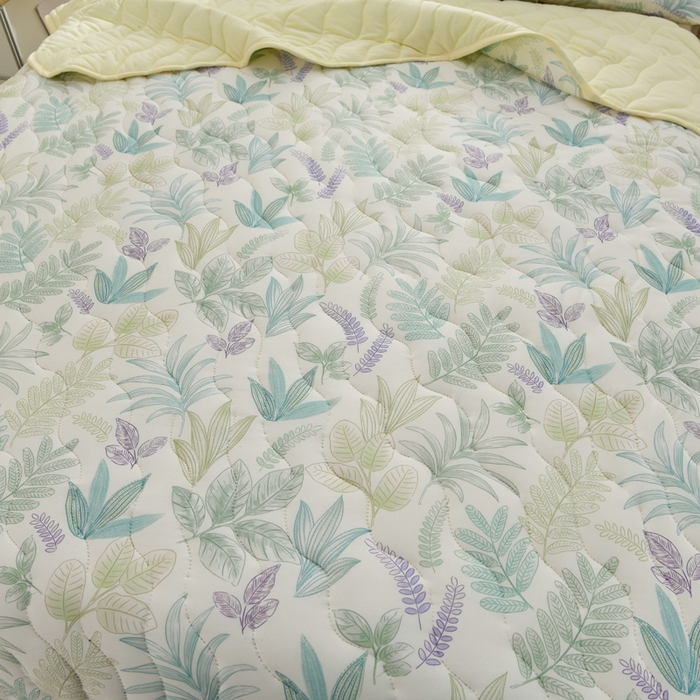 91家纺网 家纺一手货源 找家纺 珍贝家纺 2026新款亲肤舒适恬梦针织棉夏被夏凉被空调被被子被芯 绿意