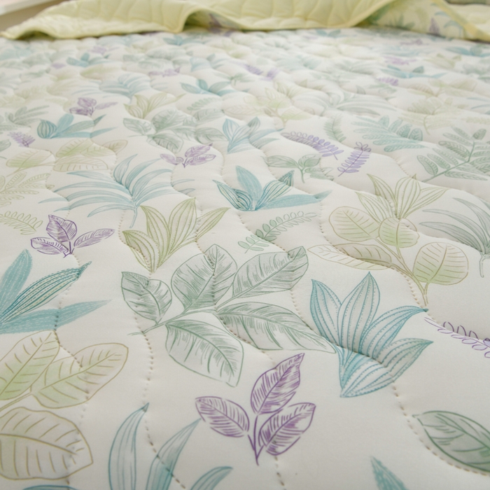 91家纺网 家纺一手货源 找家纺 珍贝家纺 2026新款亲肤舒适恬梦针织棉夏被夏凉被空调被被子被芯 绿意