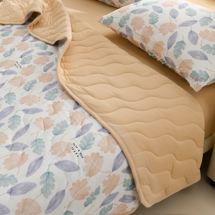 91家纺网 家纺一手货源 找家纺 珍贝家纺 2026新款亲肤舒适恬梦针织棉夏被夏凉被空调被被子被芯 清风