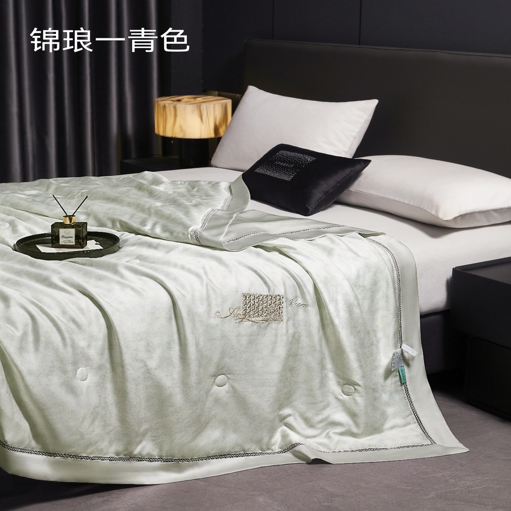91家纺网 家纺一手货源 找家纺 （总）博尔菲 2026新款【锦琅】绣花夏凉被
