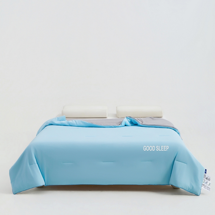 91家纺网 家纺一手货源 找家纺 晚舒庭家纺 2026新款凉感丝深睡眠夏被空调被夏凉被薄被子被芯某朵同款 青橙蓝