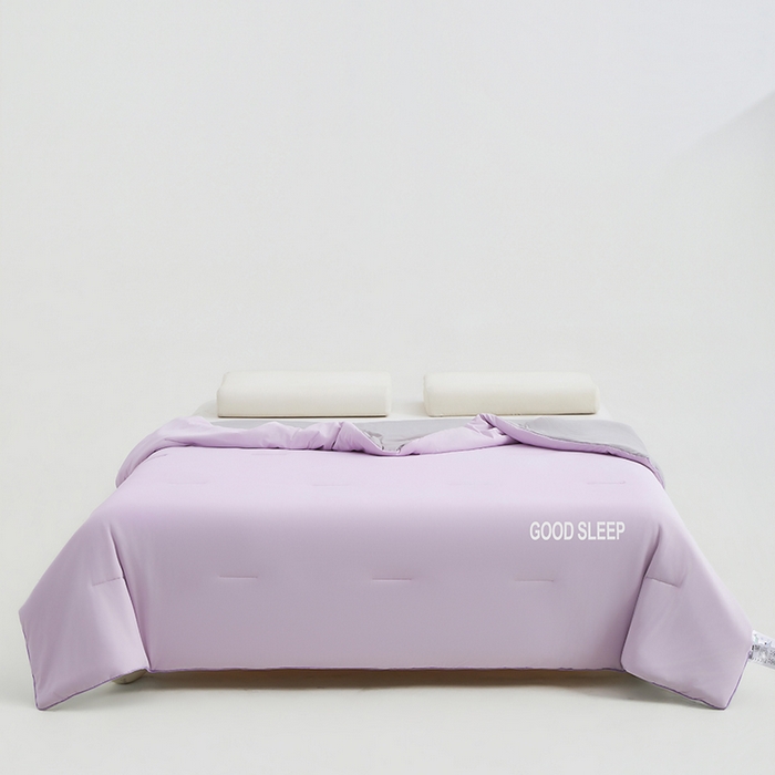 91家纺网 家纺一手货源 找家纺 晚舒庭家纺 2026新款凉感丝深睡眠夏被空调被夏凉被薄被子被芯某朵同款 魅力紫