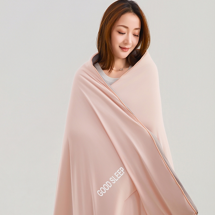 91家纺网 家纺一手货源 找家纺 晚舒庭家纺 2026新款凉感丝深睡眠夏被空调被夏凉被薄被子被芯某朵同款 柔云粉