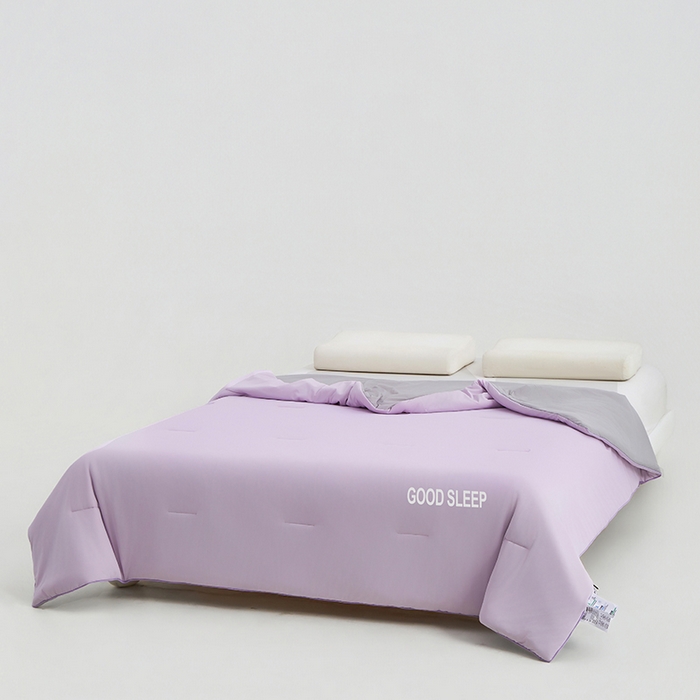 91家纺网 家纺一手货源 找家纺 晚舒庭家纺 2026新款凉感丝深睡眠夏被空调被夏凉被薄被子被芯某朵同款 魅力紫