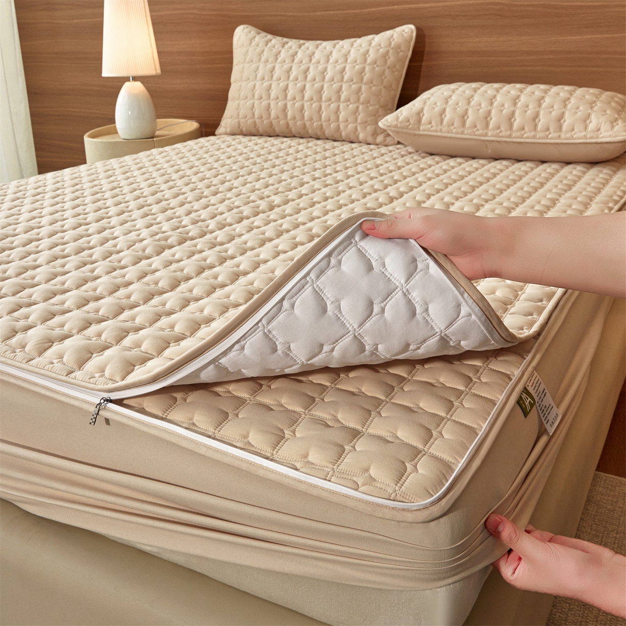 91家纺网 家纺一手货源 找家纺 居眠 2026新款双面二合一单床笠床笠单件 双面二合一-卡