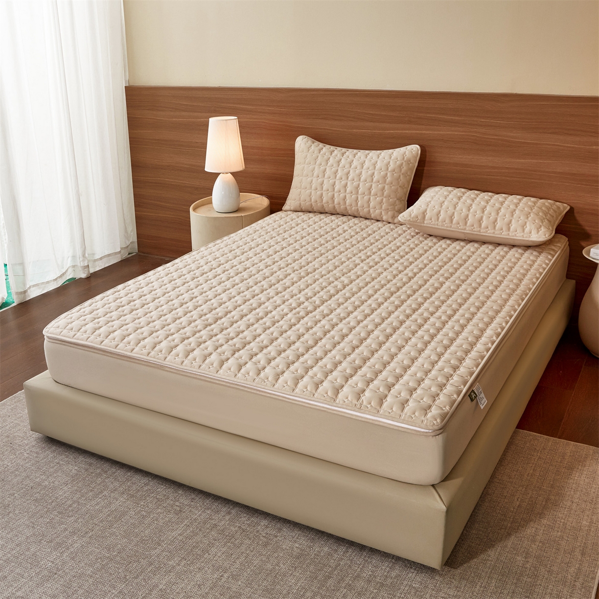 91家纺网 家纺一手货源 找家纺 居眠 2026新款双面二合一单床笠床笠单件 双面二合一-卡