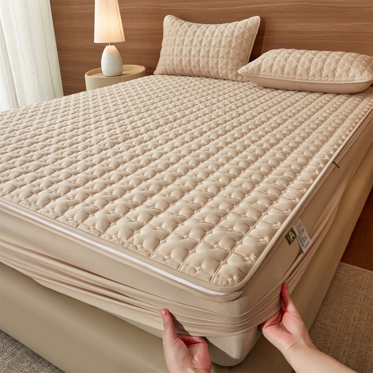 91家纺网 家纺一手货源 找家纺 居眠 2026新款双面二合一单床笠床笠单件 双面二合一-卡