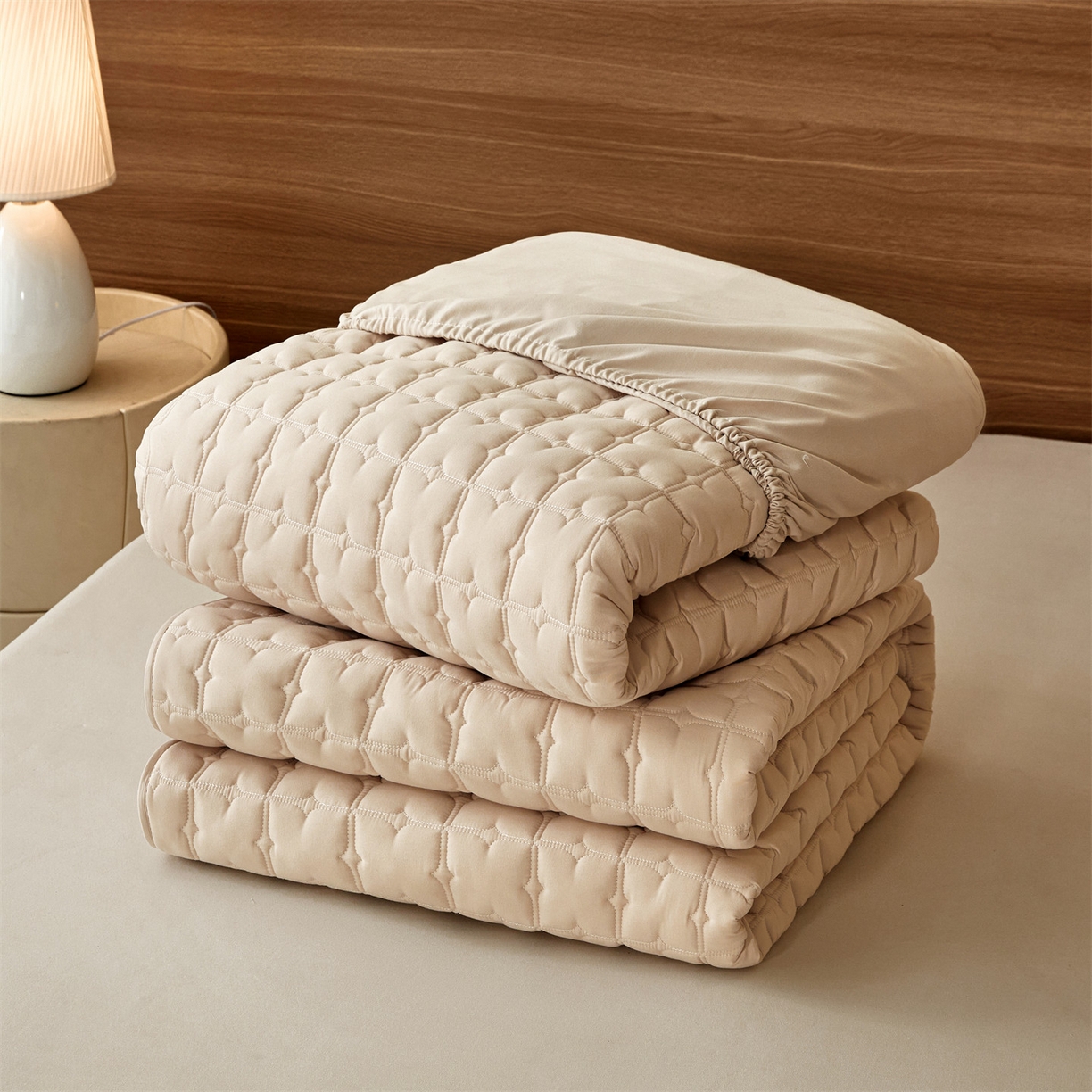 91家纺网 家纺一手货源 找家纺 居眠 2026新款双面二合一单床笠床笠单件 双面二合一-卡