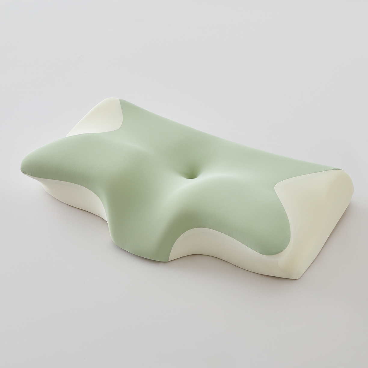 土多多枕芯 2026新款牛角枕 绿色