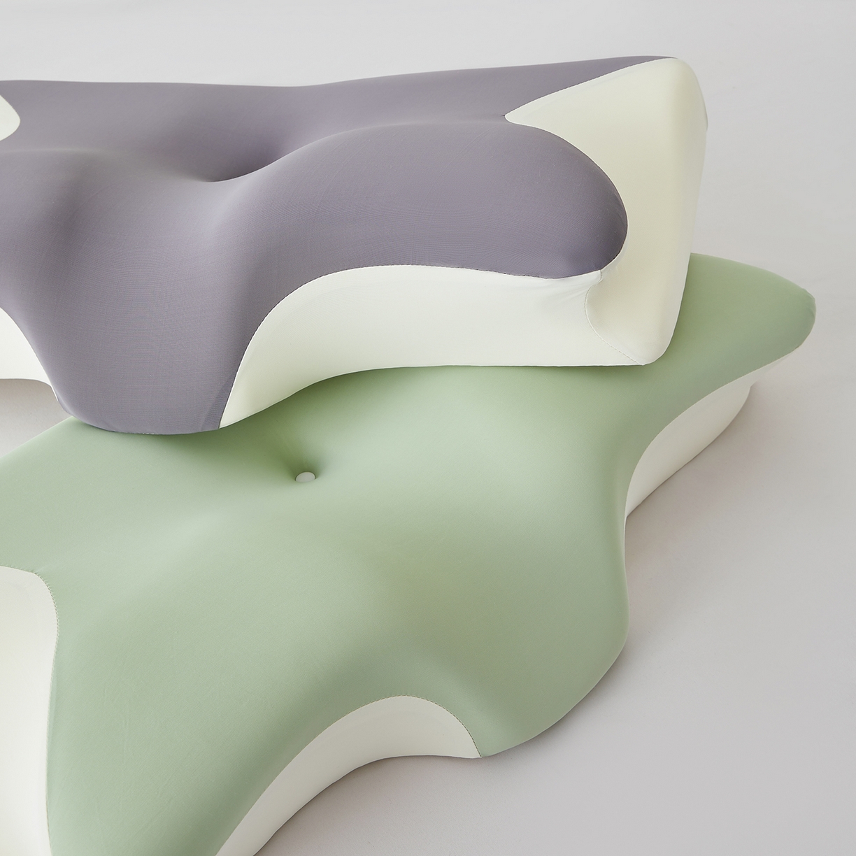 91家纺网 家纺一手货源 找家纺 土多多枕芯 2026新款牛角枕 绿色