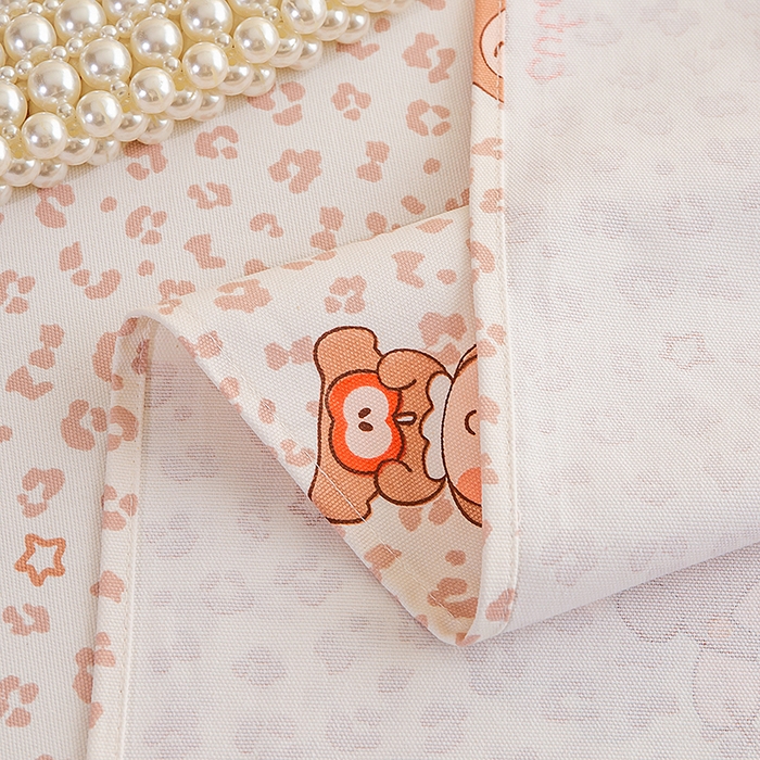 91家纺网 家纺一手货源 找家纺 云玲时尚 2026新款全棉老粗布席子凉席单床单床单单件 豹纹星星