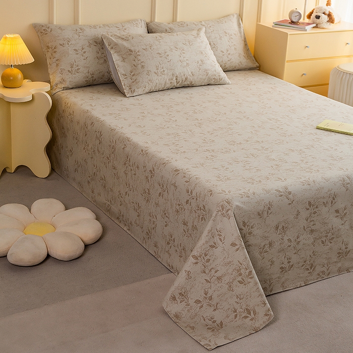 91家纺网 家纺一手货源 找家纺 云玲时尚 2026新款全棉老粗布席子凉席单床单床单单件 风雅