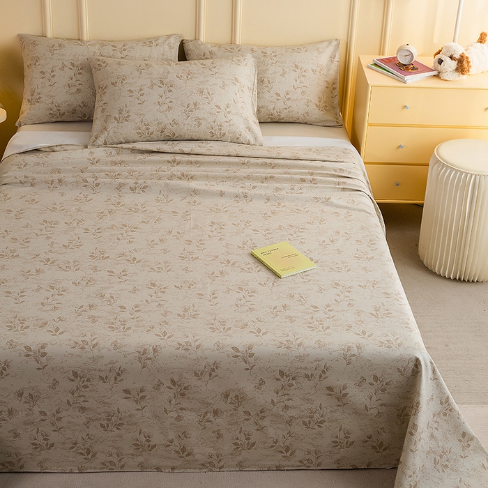 91家纺网 家纺一手货源 找家纺 云玲时尚 2026新款全棉老粗布席子凉席单床单床单单件 风雅