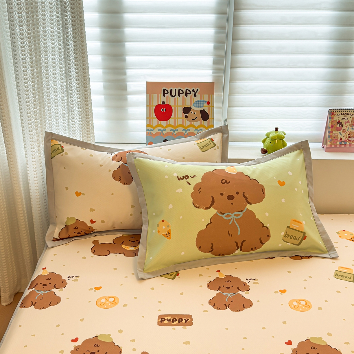 91家纺网 家纺一手货源 找家纺 （总）懒猫家纺 2026新款卡通凉感冰丝床笠款凉席