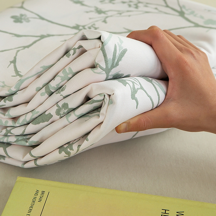 91家纺网 家纺一手货源 找家纺 云玲时尚 2026新款全棉老粗布席子凉席单床单床单单件 花枝漫语-绿