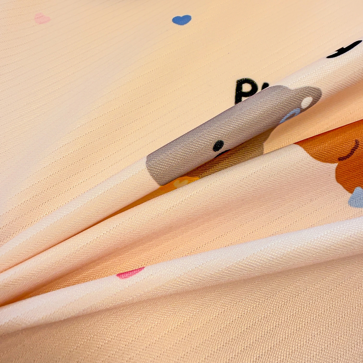 91家纺网 家纺一手货源 找家纺 懒猫家纺 2026新款卡通凉感冰丝床笠款凉席 床笠席-彩豆汪汪队