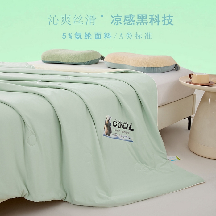 VIP被业 2026新款A类双面凉感丝西瓜夏凉被单人双人空调被 果绿深绿