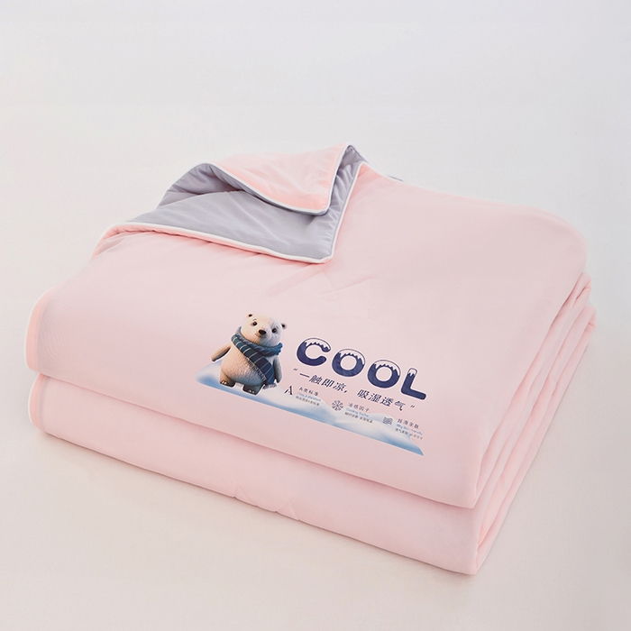 VIP被业 2026新款A类双面凉感丝西瓜夏凉被单人双人空调被 浅藕粉