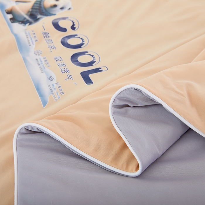 91家纺网 家纺一手货源 找家纺 VIP被业 2026新款A类双面凉感丝西瓜夏凉被单人双人空调被 行动咖