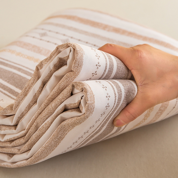 91家纺网 家纺一手货源 找家纺 云玲时尚 2026新款全棉老粗布席子凉席单床单床单单件 拾光-咖