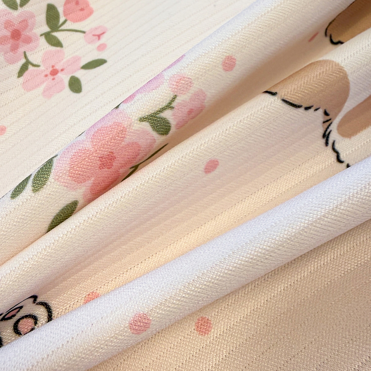 91家纺网 家纺一手货源 找家纺 懒猫家纺 2026新款卡通凉感冰丝床笠款凉席 床笠席-甜心茶语