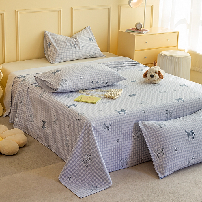 91家纺网 家纺一手货源 找家纺 云玲时尚 2026新款全棉老粗布席子凉席单床单床单单件 幸运小马