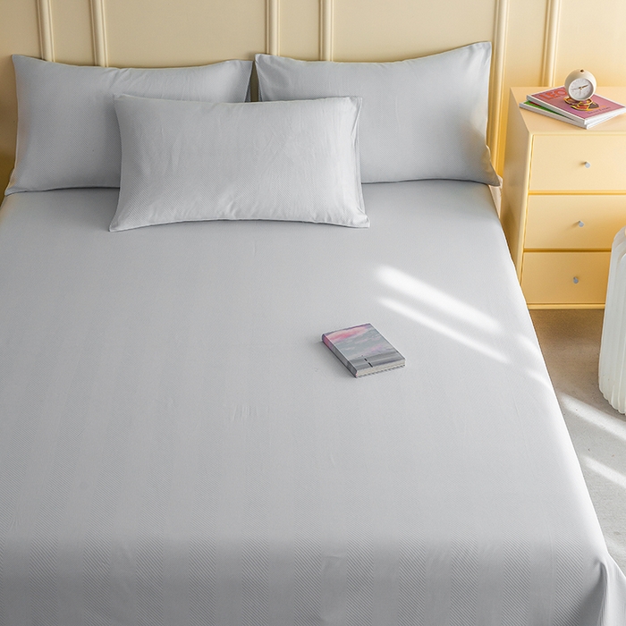 91家纺网 家纺一手货源 找家纺 云玲时尚 2026新款全棉老粗布席子凉席单床单床单单件 艾米-灰