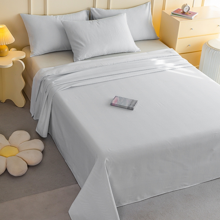 91家纺网 家纺一手货源 找家纺 云玲时尚 2026新款全棉老粗布席子凉席单床单床单单件 艾米-灰