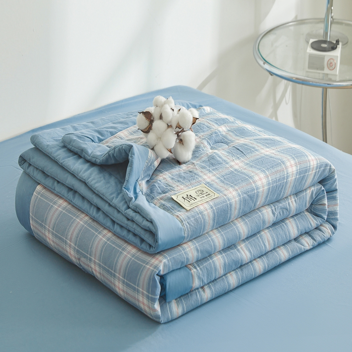 91家纺网 家纺一手货源 找家纺 （总）晓时候 2026新款无印风100%新疆棉花被全棉夏被纯棉夏凉被空调被夏季被子被芯