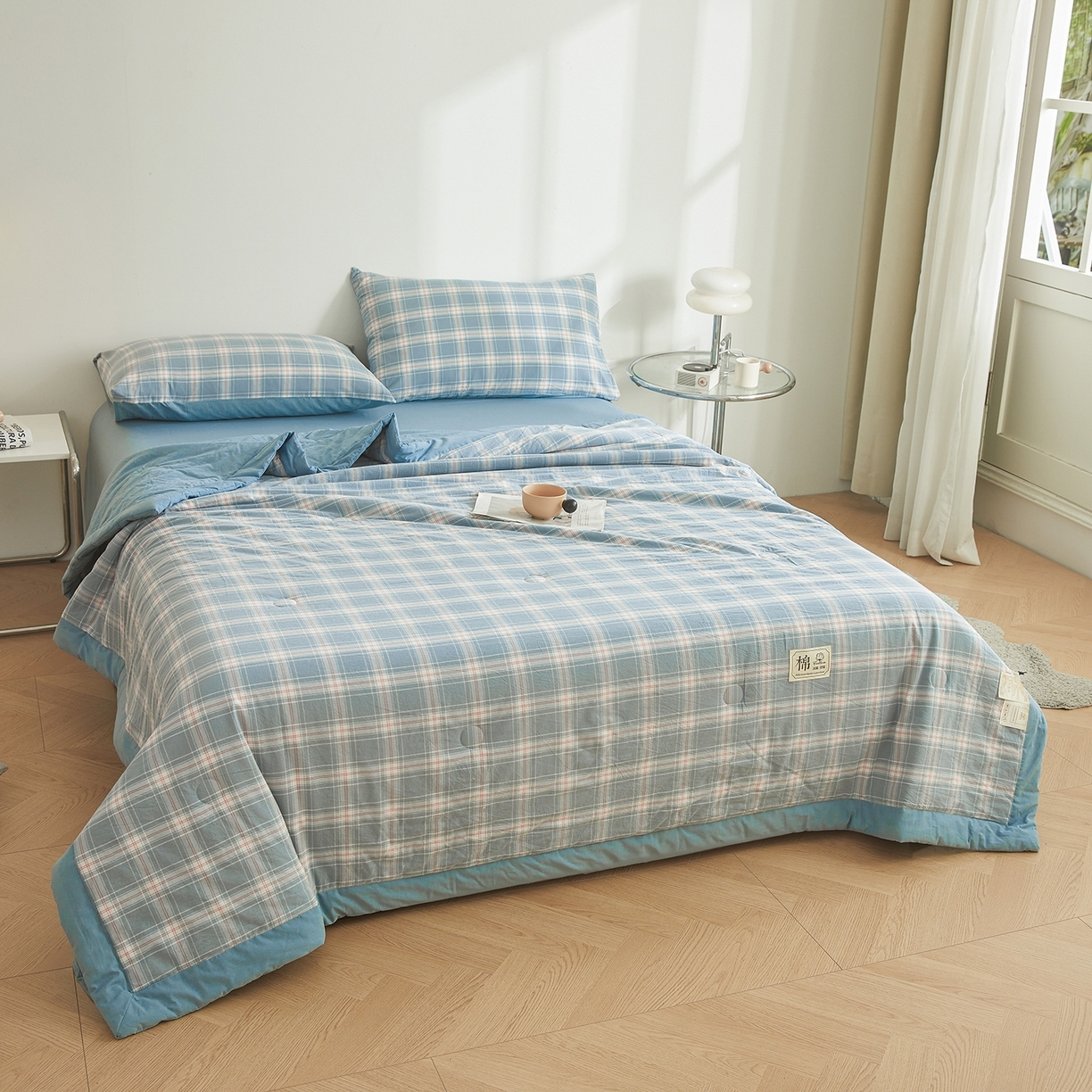 91家纺网 家纺一手货源 找家纺 （总）晓时候 2026新款无印风100%新疆棉花被全棉夏被纯棉夏凉被空调被夏季被子被芯