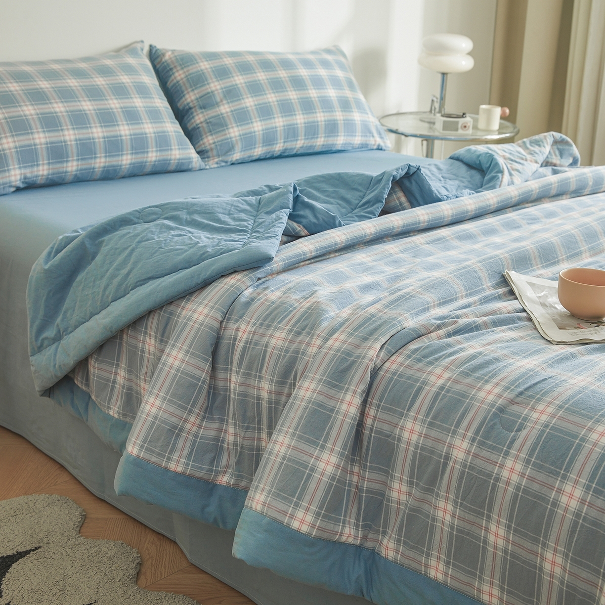 91家纺网 家纺一手货源 找家纺 （总）晓时候 2026新款无印风100%新疆棉花被全棉夏被纯棉夏凉被空调被夏季被子被芯