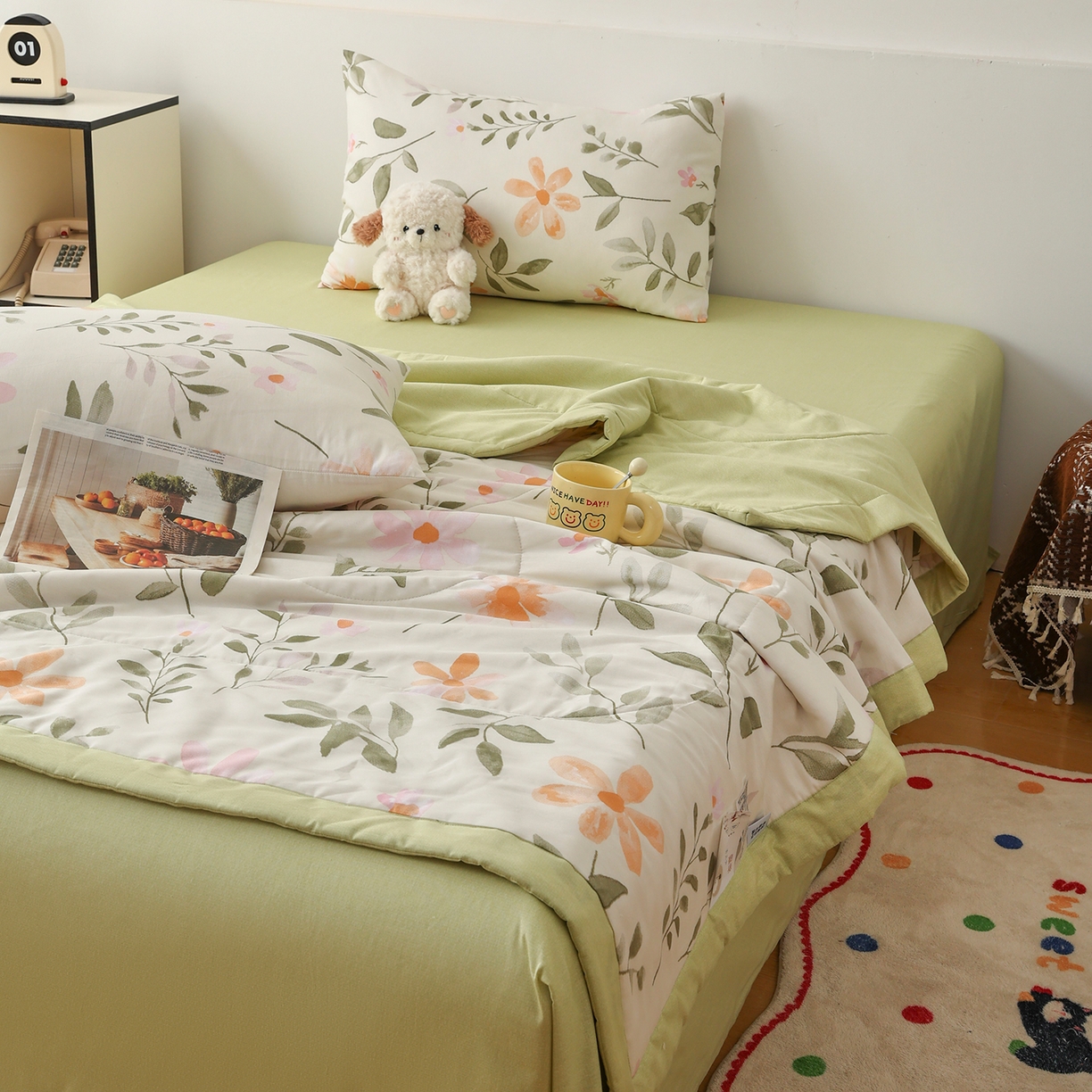 91家纺网 家纺一手货源 找家纺 （总）尊妙被业 2026春夏新款全棉印花夏被空调被夏凉被