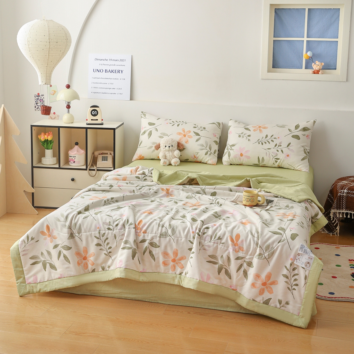 91家纺网 家纺一手货源 找家纺 （总）尊妙被业 2026春夏新款全棉印花夏被空调被夏凉被