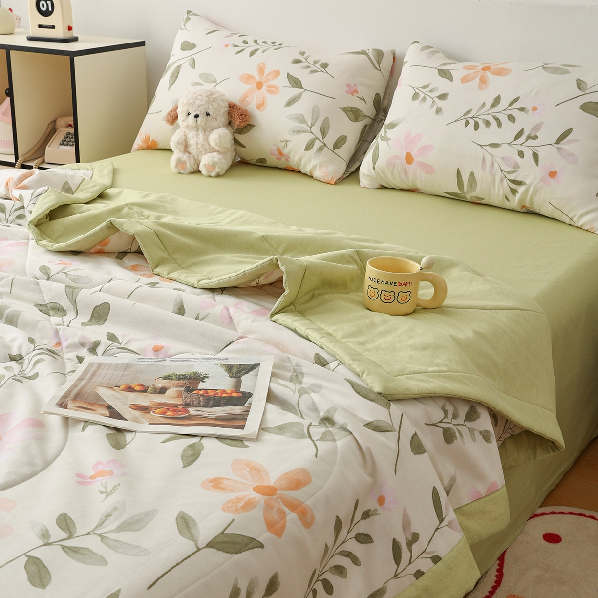 91家纺网 家纺一手货源 找家纺 （总）尊妙被业 2026春夏新款全棉印花夏被空调被夏凉被