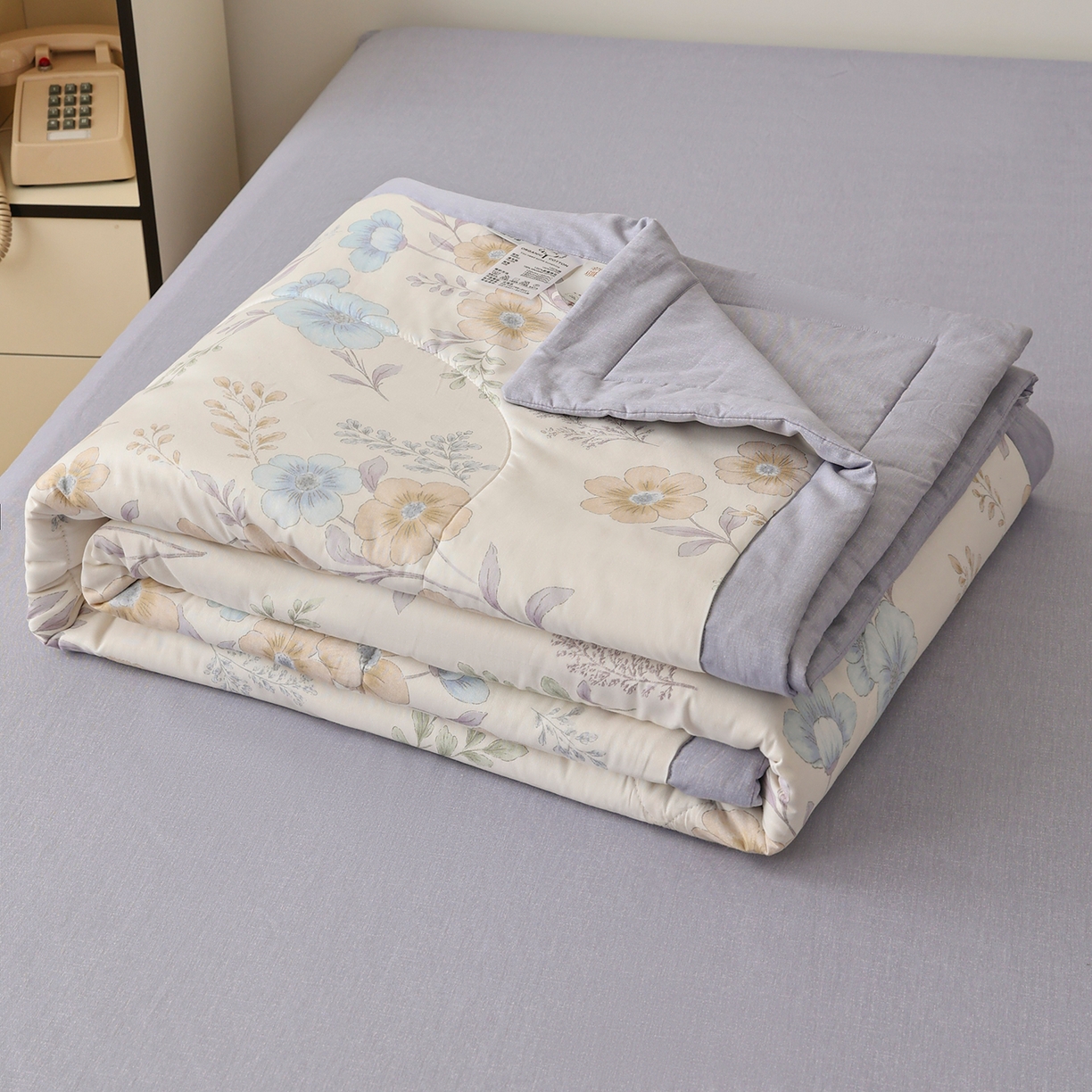 91家纺网 家纺一手货源 找家纺 尊妙被业 2026春夏新款全棉印花夏被空调被夏凉被 简秋