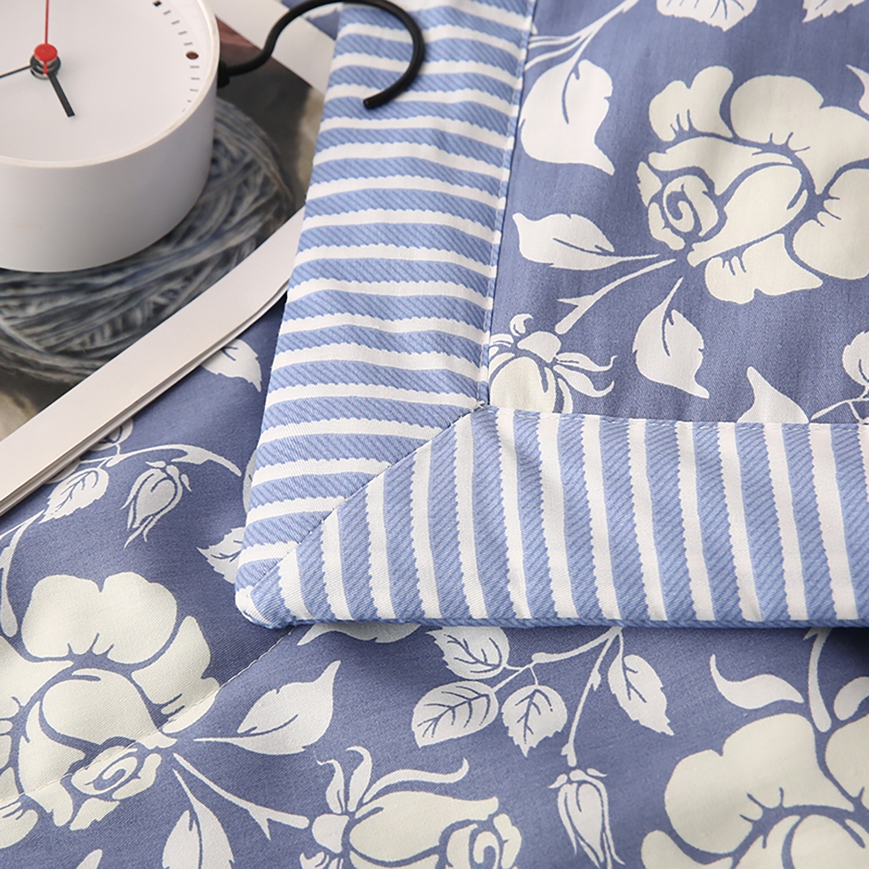 91家纺网 家纺一手货源 找家纺 尊妙被业 2026春夏新款全棉印花夏被空调被夏凉被 漫花语梦