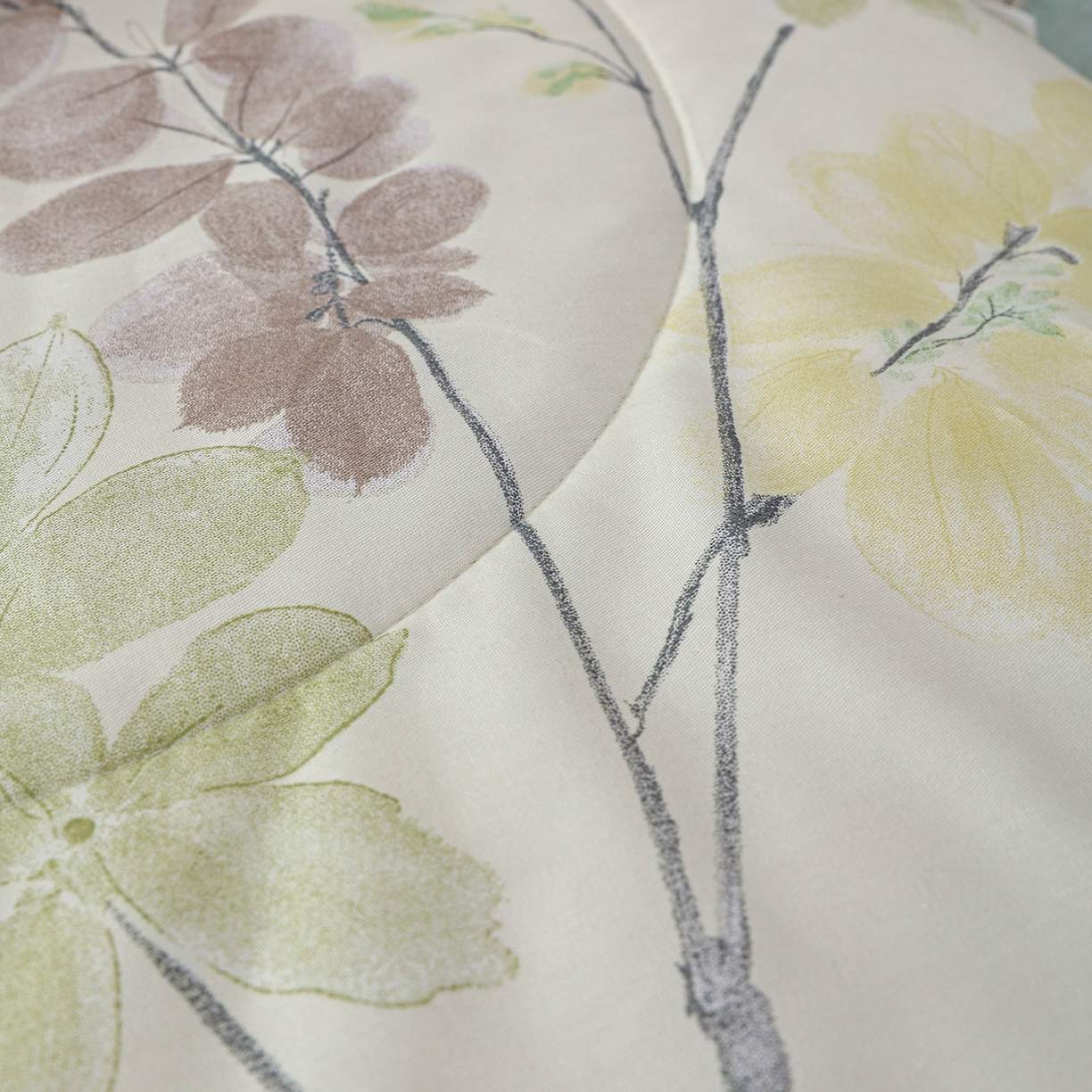 91家纺网 家纺一手货源 找家纺 尊妙被业 2026春夏新款全棉印花夏被空调被夏凉被 栖川 绿