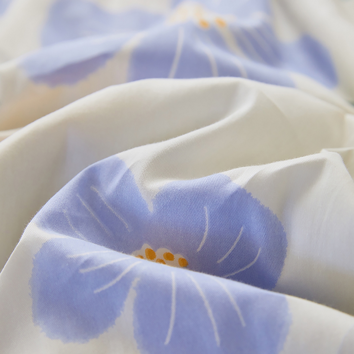 91家纺网 家纺一手货源 找家纺 尊妙被业 2026春夏新款全棉印花夏被空调被夏凉被 花青玉洁