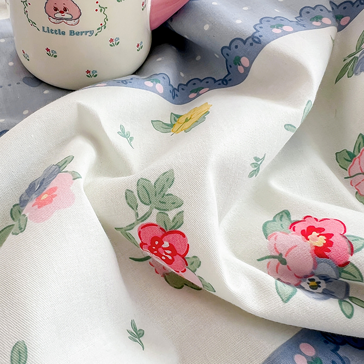 91家纺网 家纺一手货源 找家纺 尊妙被业 2026春夏新款全棉印花夏被空调被夏凉被 安暖入夏