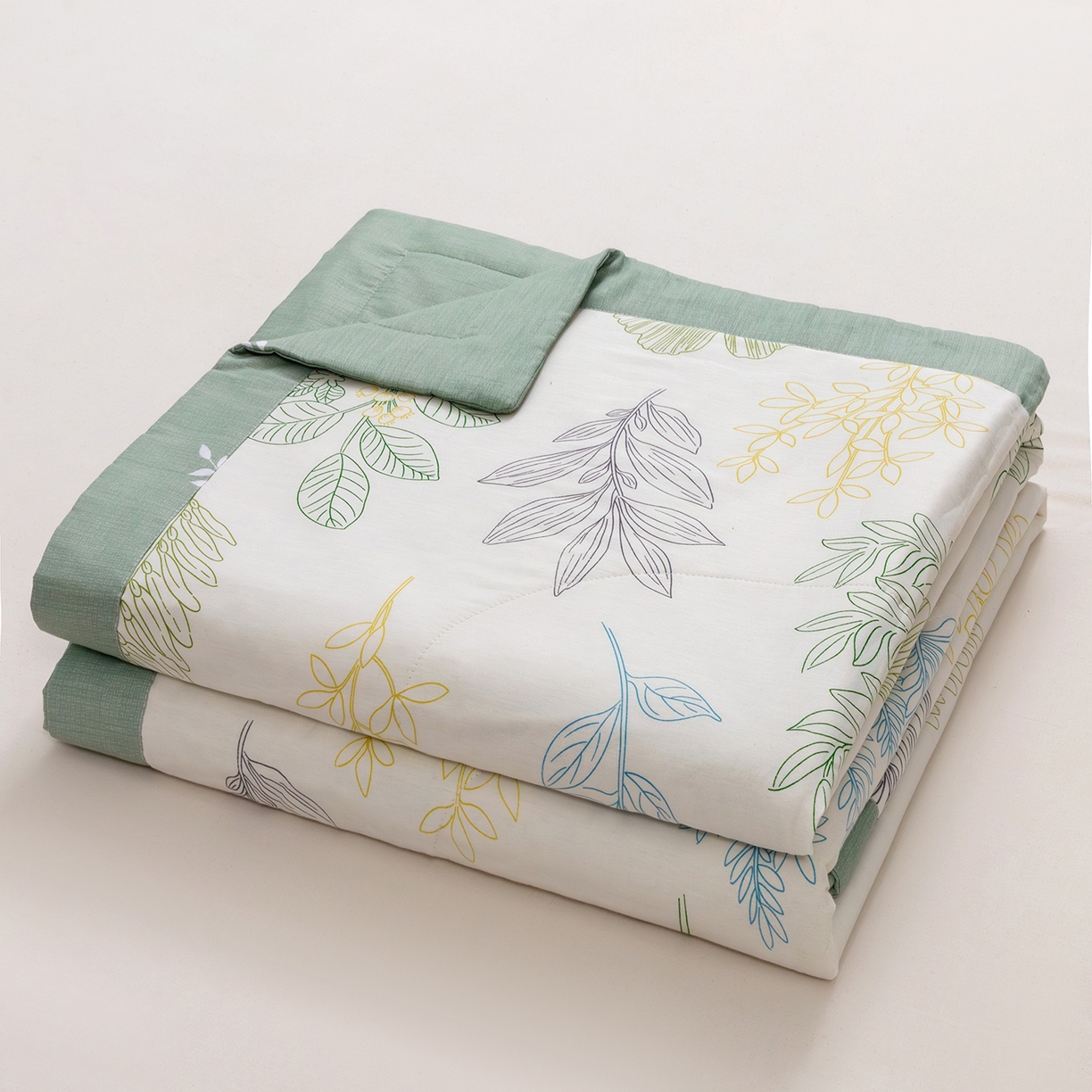 91家纺网 家纺一手货源 找家纺 尊妙被业 2026春夏新款全棉印花夏被空调被夏凉被 春风沐㰤