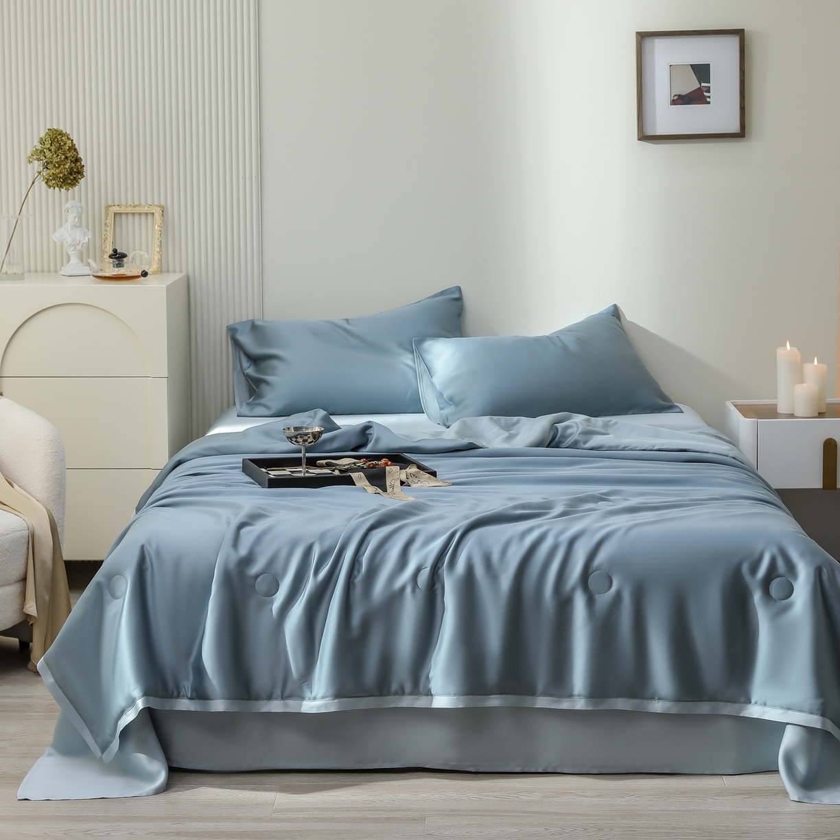 91家纺网 家纺一手货源 找家纺 （总）禾时 2026新款奥地利进口兰精天丝夏被夏凉被空调被四件套