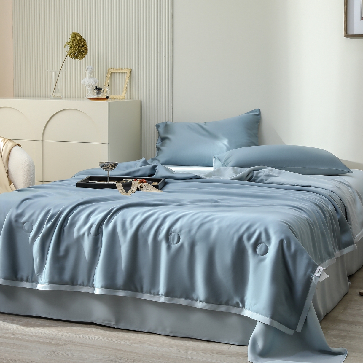 91家纺网 家纺一手货源 找家纺 （总）禾时 2026新款奥地利进口兰精天丝夏被夏凉被空调被四件套