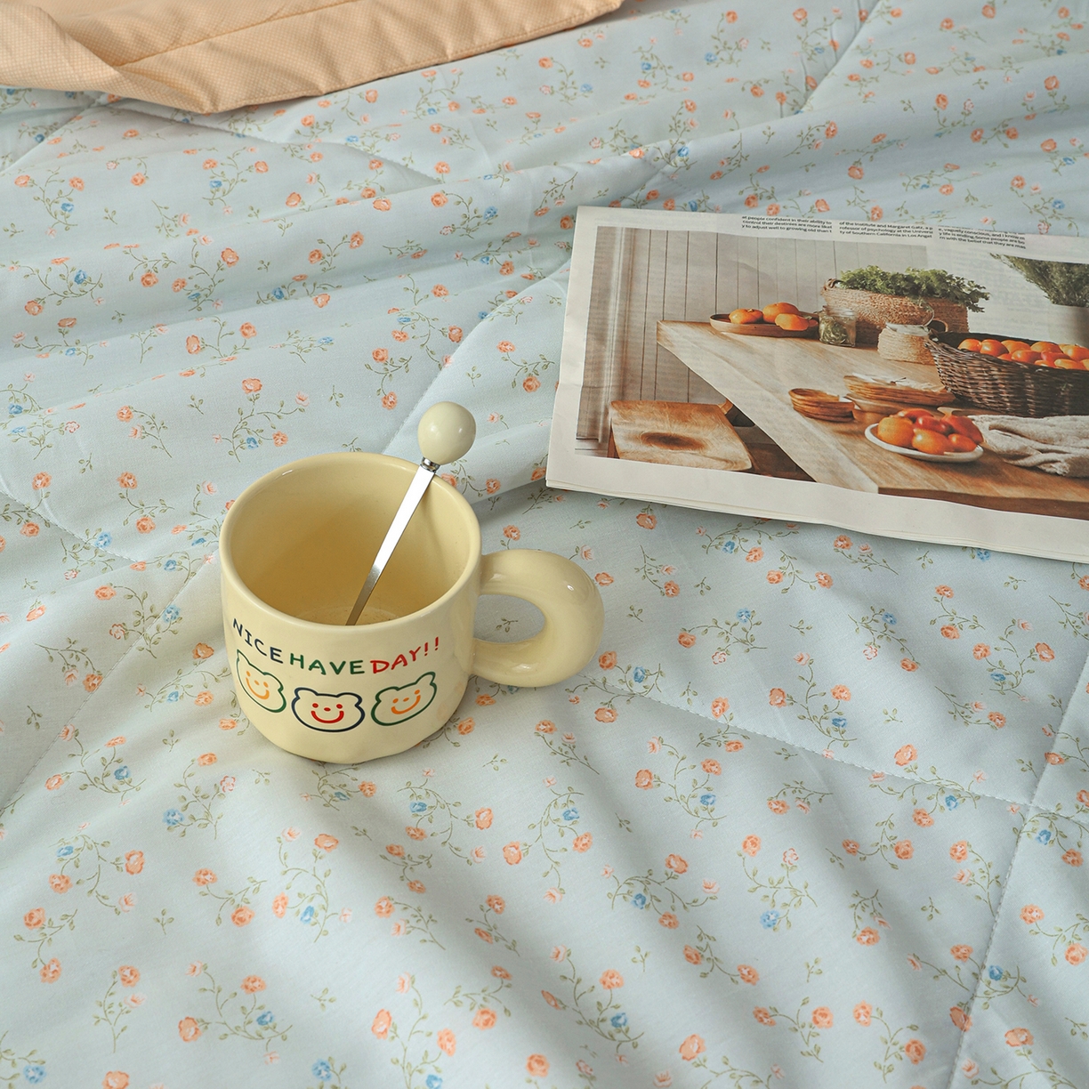 91家纺网 家纺一手货源 找家纺 尊妙被业 2026春夏新款全棉印花夏被空调被夏凉被 紫罗兰的梦