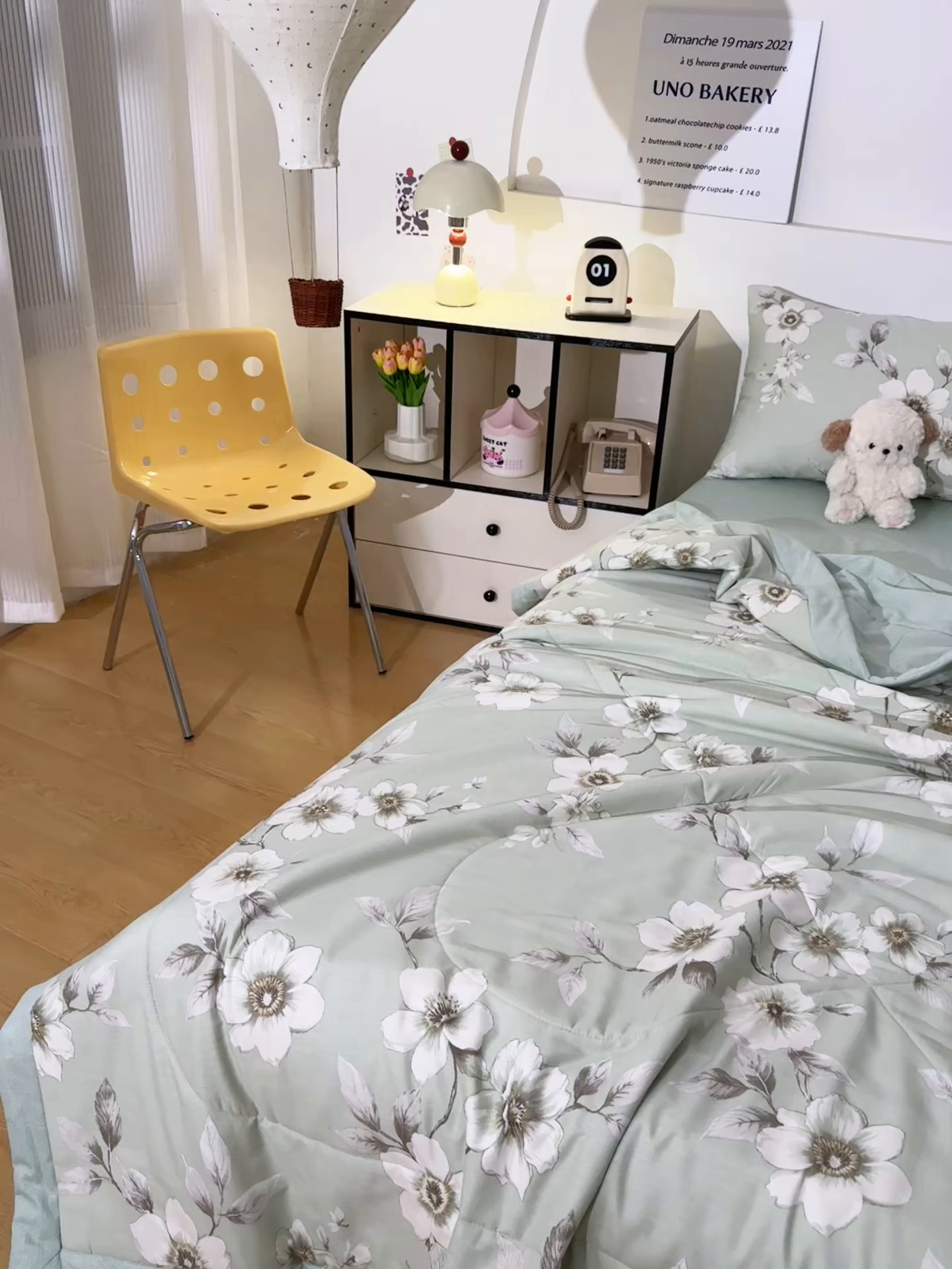 91家纺网 家纺一手货源 找家纺 尊妙被业 2026春夏新款全棉印花夏被空调被夏凉被 茉清浅 绿