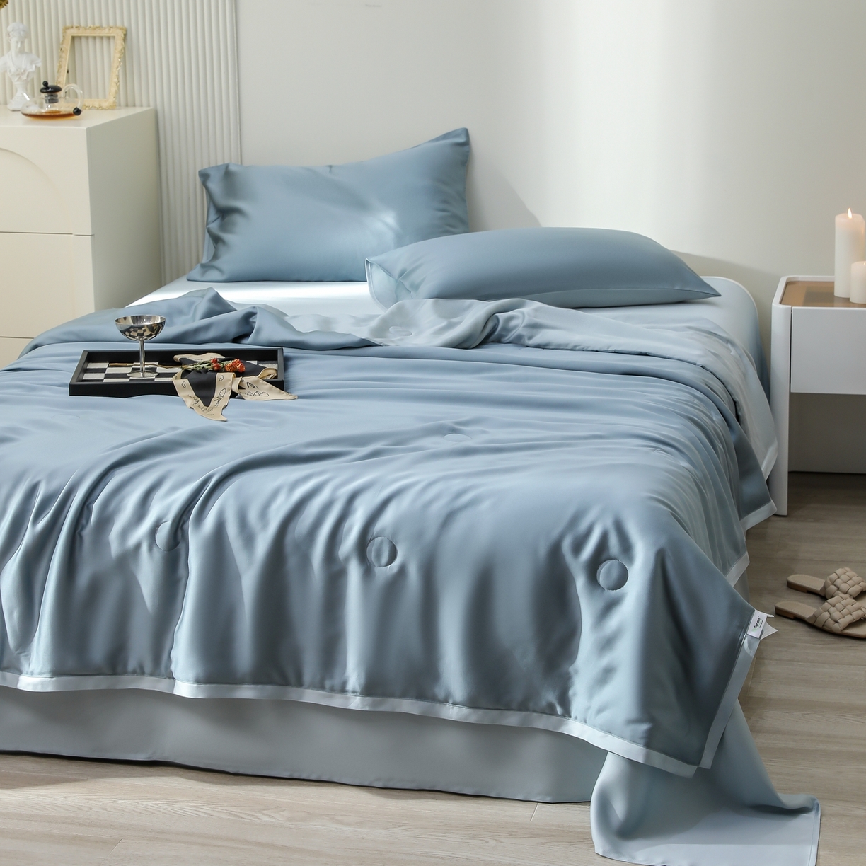 91家纺网 家纺一手货源 找家纺 （总）禾时 2026新款奥地利进口兰精天丝夏被夏凉被空调被四件套