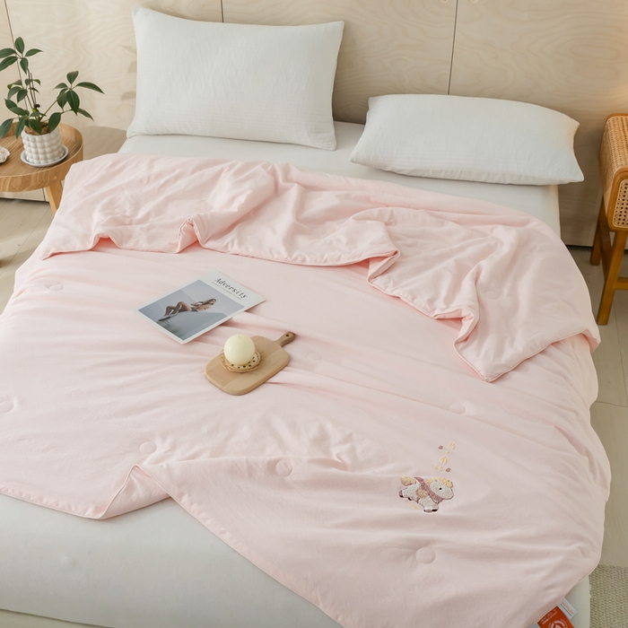 91家纺网 家纺一手货源 找家纺 （总）yyds网供 2026新款云顶棉皱皱纱夏被空调被双层纱薄夏被夏凉被空调被-马上有钱