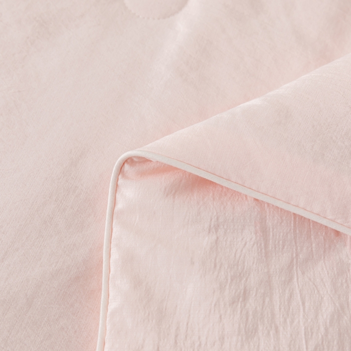 91家纺网 家纺一手货源 找家纺 yyds网供 2026新款云顶棉皱皱纱夏被空调被双层纱薄夏被夏凉被空调被-马上有钱 马上有钱-粉玉