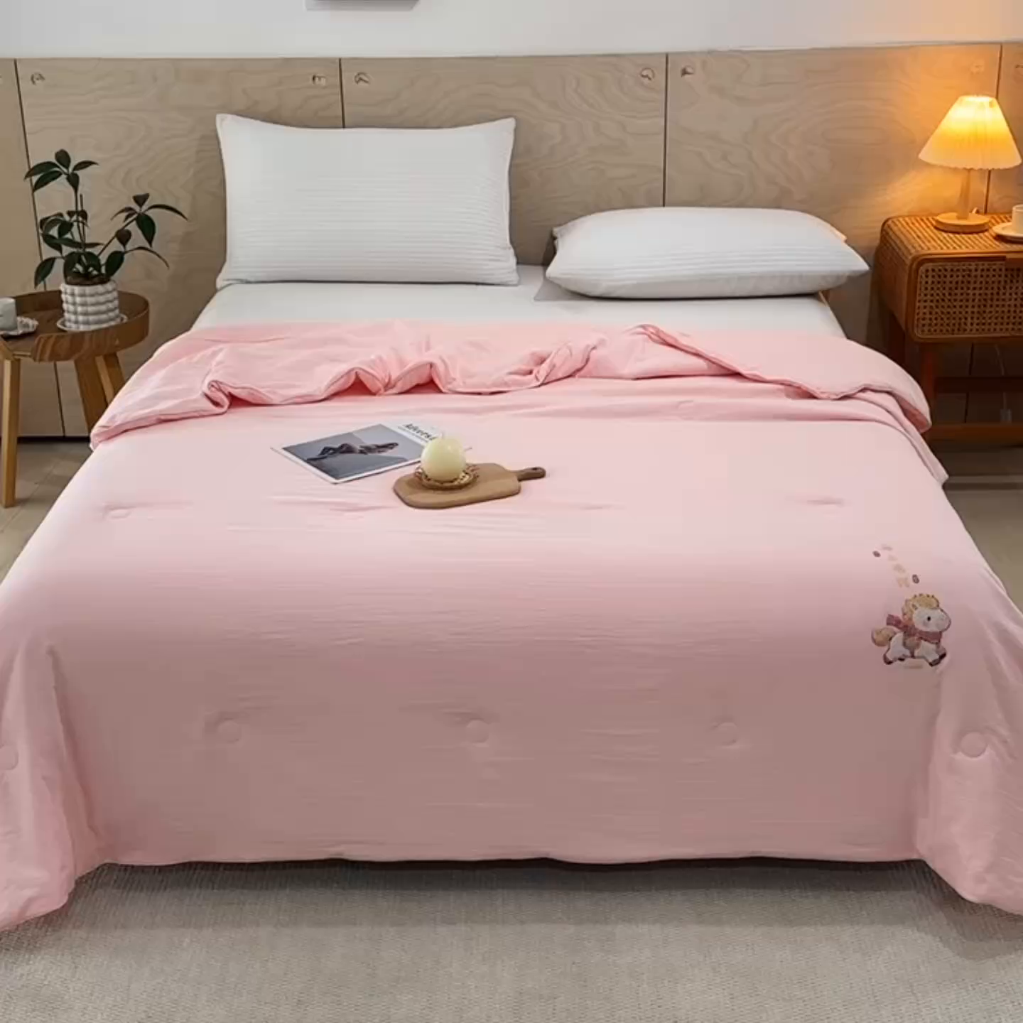 91家纺网 家纺一手货源 找家纺 （总）yyds网供 2026新款云顶棉皱皱纱夏被空调被双层纱薄夏被夏凉被空调被-马上有钱