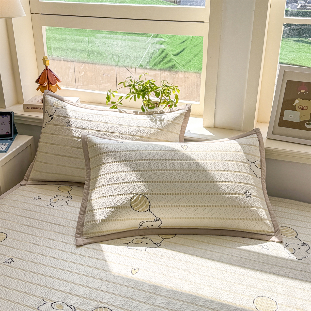 91家纺网 家纺一手货源 找家纺 （总）源舍家纺 2026新款A类PE卡通凉席三件套小红书爆款可水洗空调软席凉感值超0.25-床席