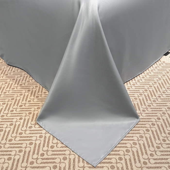 91家纺网 家纺一手货源 找家纺 （总）金牛座家纺 2026新款亮丝贡缎提花刺绣夏被夏凉被空调被四件套-恋曲